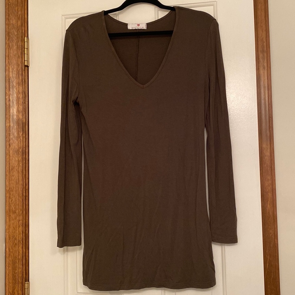 White Plum Army Green Tunic - Med